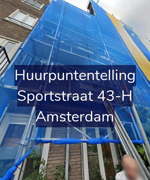 Foto gevel Huurpuntentelling voor Sportstraat 43-H, Amsterdam