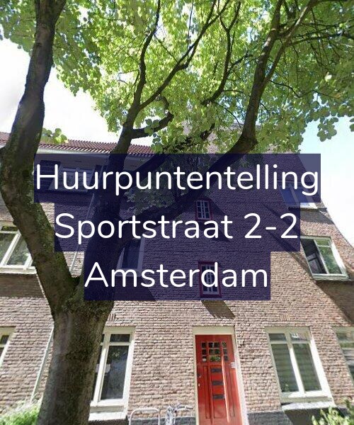Foto gevel Huurpuntentelling voor Sportstraat 2-2, Amsterdam