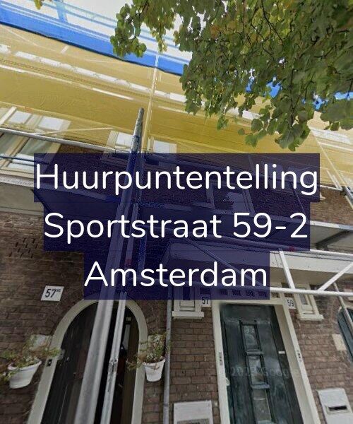 Foto gevel Huurpuntentelling voor Sportstraat 59-2, Amsterdam