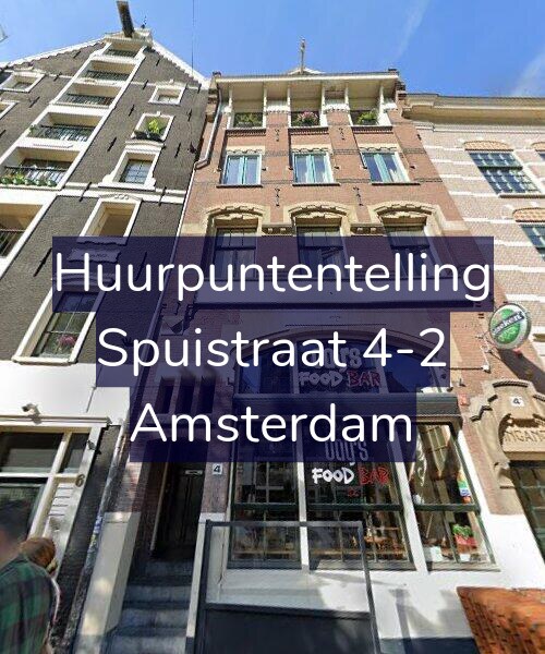 Foto gevel Huurpuntentelling voor Spuistraat 4-2, Amsterdam