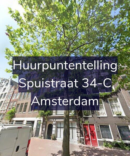 Foto gevel Huurpuntentelling voor Spuistraat 34-C, Amsterdam