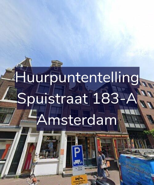 Foto gevel Huurpuntentelling voor Spuistraat 183-A, Amsterdam