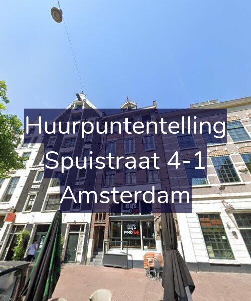 Foto gevel Huurpuntentelling voor Spuistraat 4-1, Amsterdam