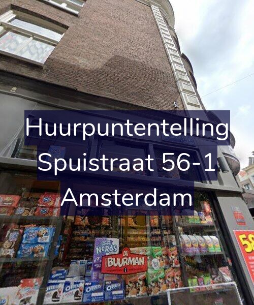Foto gevel Huurpuntentelling voor Spuistraat 56-1, Amsterdam