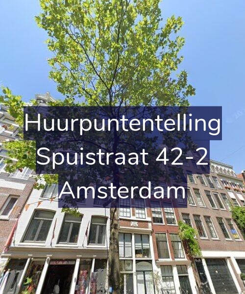 Foto gevel Huurpuntentelling voor Spuistraat 42-2, Amsterdam