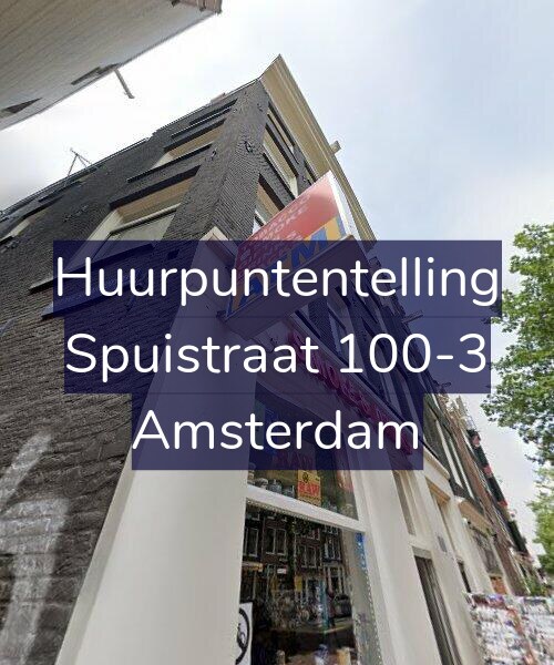 Foto gevel Huurpuntentelling voor Spuistraat 100-3, Amsterdam
