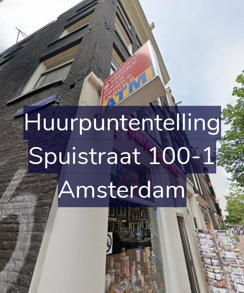 Foto gevel Huurpuntentelling voor Spuistraat 100-1, Amsterdam