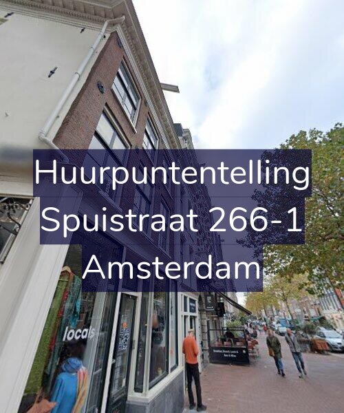 Foto gevel Huurpuntentelling voor Spuistraat 266-1, Amsterdam