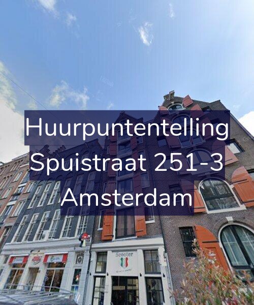 Foto gevel Huurpuntentelling voor Spuistraat 251-3, Amsterdam