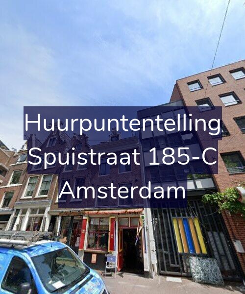 Foto gevel Huurpuntentelling voor Spuistraat 185-C, Amsterdam