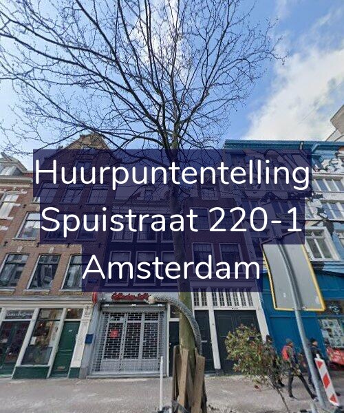 Foto gevel Huurpuntentelling voor Spuistraat 220-1, Amsterdam