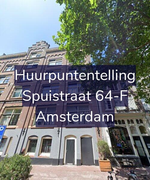 Foto gevel Huurpuntentelling voor Spuistraat 64-F, Amsterdam