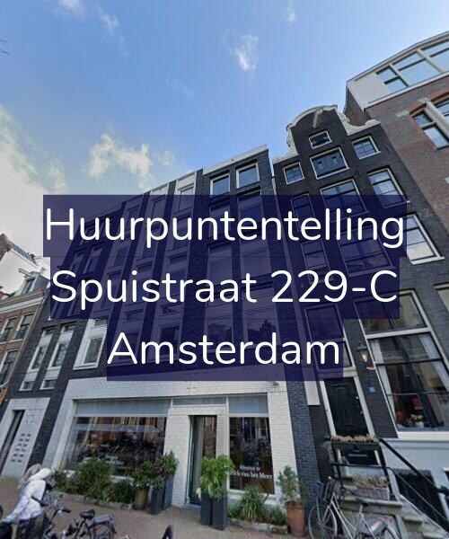 Foto gevel Huurpuntentelling voor Spuistraat 229-C, Amsterdam