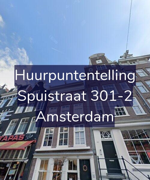 Foto gevel Huurpuntentelling voor Spuistraat 301-2, Amsterdam
