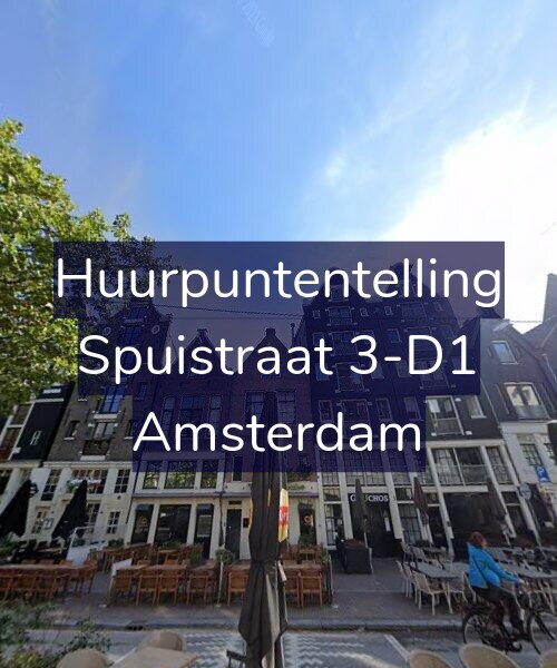 Foto gevel Huurpuntentelling voor Spuistraat 3-D1, Amsterdam
