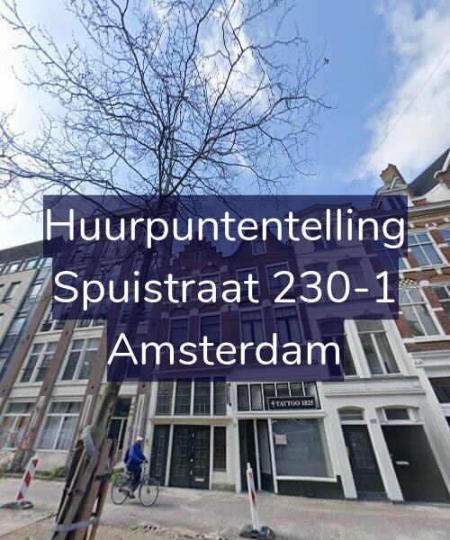 Foto gevel Huurpuntentelling voor Spuistraat 230-1, Amsterdam