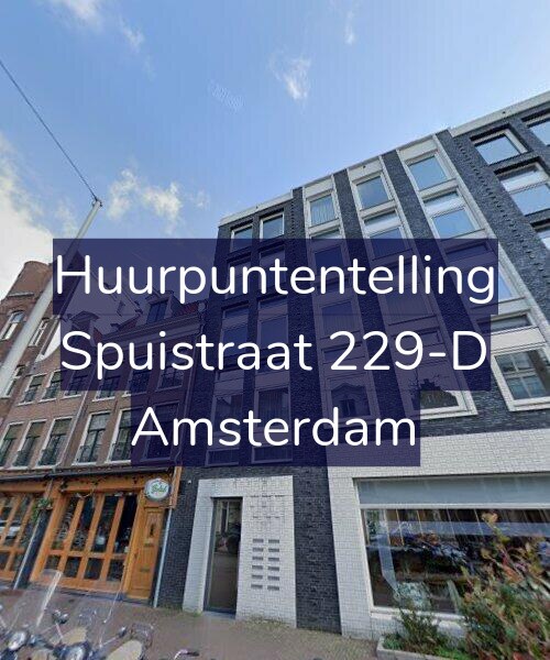 Foto gevel Huurpuntentelling voor Spuistraat 229-D, Amsterdam