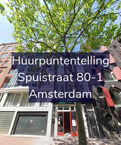 Foto gevel Huurpuntentelling voor Spuistraat 80-1, Amsterdam