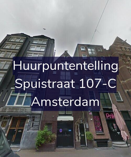 Foto gevel Huurpuntentelling voor Spuistraat 107-C, Amsterdam