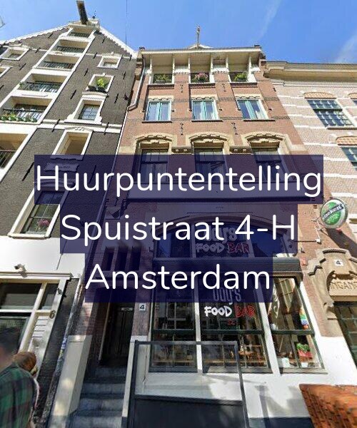 Foto gevel Huurpuntentelling voor Spuistraat 4-H, Amsterdam