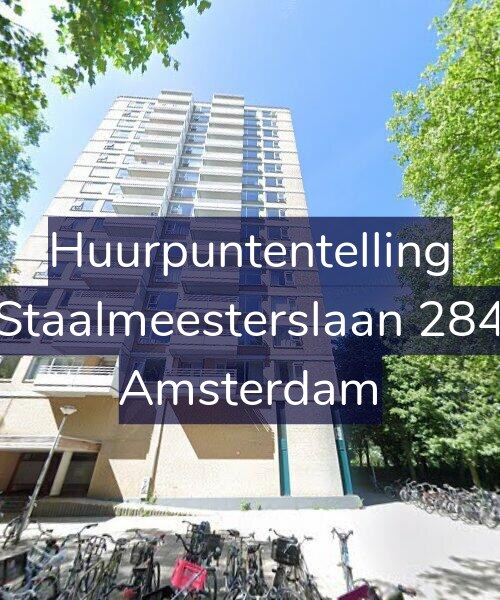 Foto gevel Huurpuntentelling voor Staalmeesterslaan 284, Amsterdam