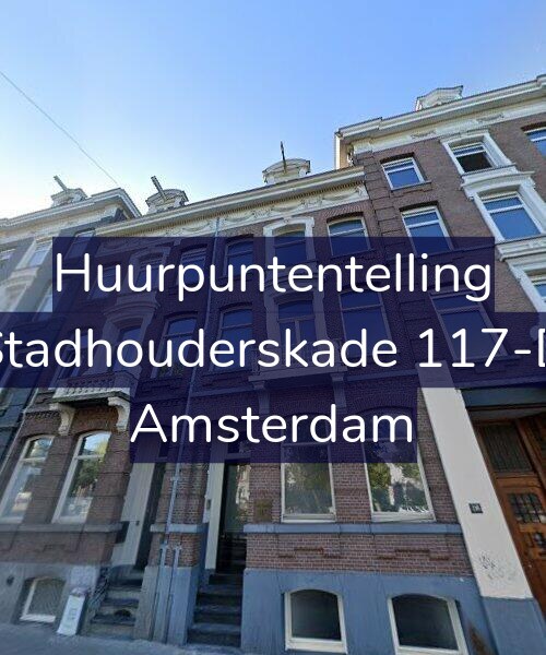 Foto gevel Huurpuntentelling voor Stadhouderskade 117-D, Amsterdam
