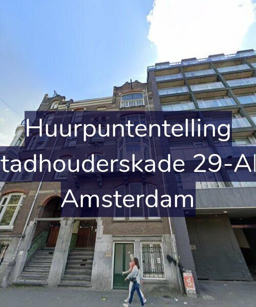 Foto gevel Huurpuntentelling voor Stadhouderskade 29-AH, Amsterdam