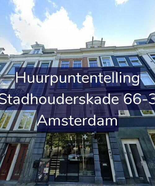Foto gevel Huurpuntentelling voor Stadhouderskade 66-3, Amsterdam