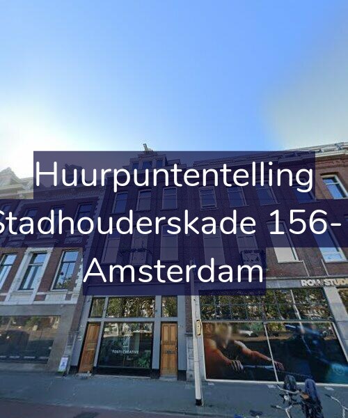 Foto gevel Huurpuntentelling voor Stadhouderskade 156-1, Amsterdam