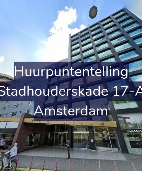 Foto gevel Huurpuntentelling voor Stadhouderskade 17-A, Amsterdam