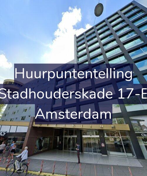 Foto gevel Huurpuntentelling voor Stadhouderskade 17-E, Amsterdam