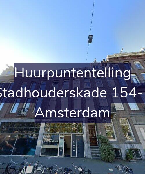 Foto gevel Huurpuntentelling voor Stadhouderskade 154-1, Amsterdam