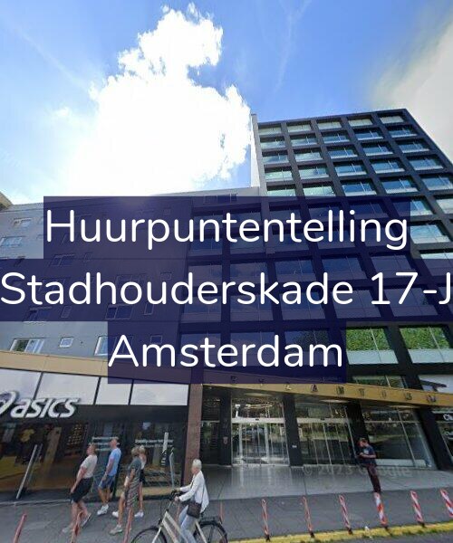 Foto gevel Huurpuntentelling voor Stadhouderskade 17-J, Amsterdam
