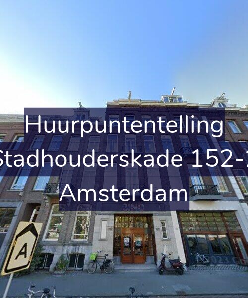 Foto gevel Huurpuntentelling voor Stadhouderskade 152-2, Amsterdam