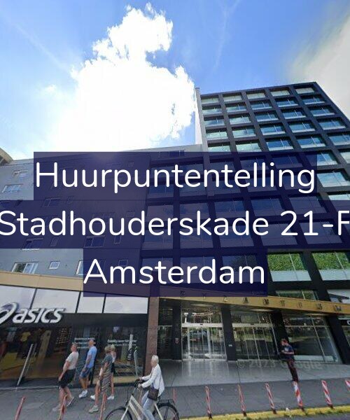 Foto gevel Huurpuntentelling voor Stadhouderskade 21-F, Amsterdam