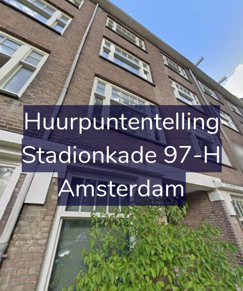 Foto gevel Huurpuntentelling voor Stadionkade 97-H, Amsterdam