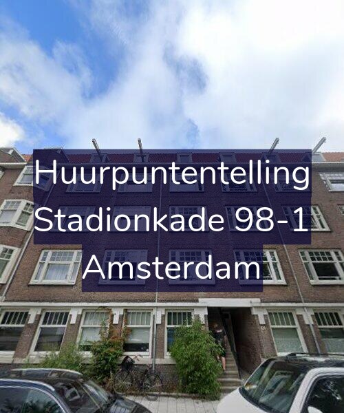 Foto gevel Huurpuntentelling voor Stadionkade 98-1, Amsterdam