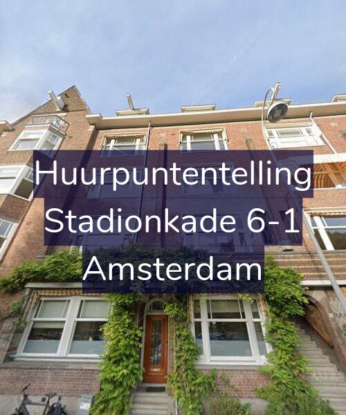 Foto gevel Huurpuntentelling voor Stadionkade 6-1, Amsterdam