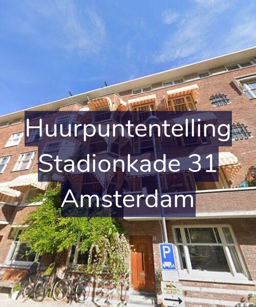 Foto gevel Huurpuntentelling voor Stadionkade 31, Amsterdam