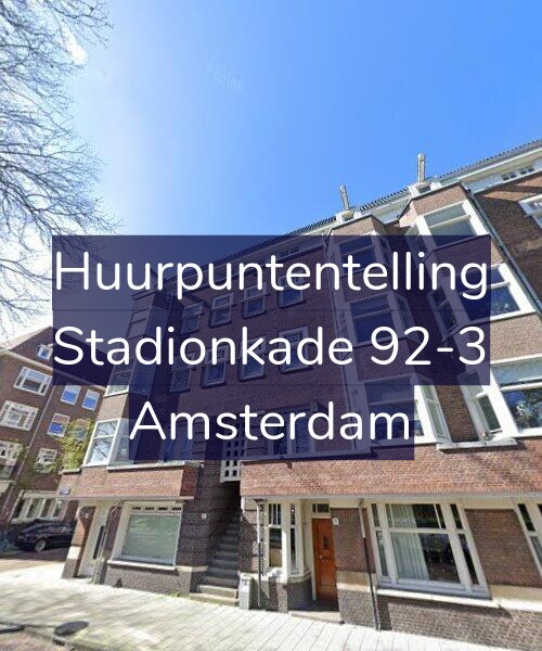 Foto gevel Huurpuntentelling voor Stadionkade 92-3, Amsterdam