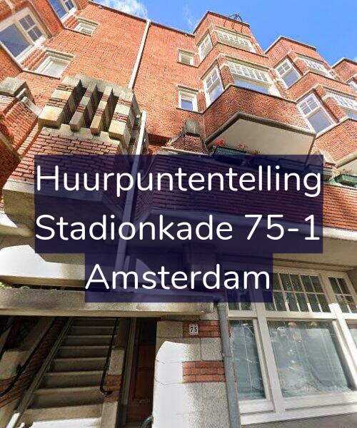 Foto gevel Huurpuntentelling voor Stadionkade 75-1, Amsterdam