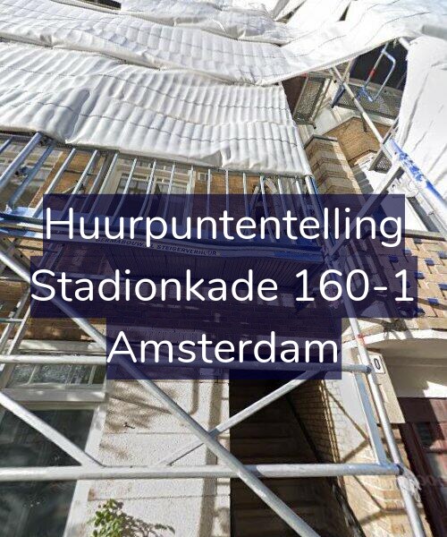 Foto gevel Huurpuntentelling voor Stadionkade 160-1, Amsterdam