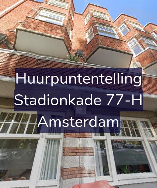 Foto gevel Huurpuntentelling voor Stadionkade 77-H, Amsterdam
