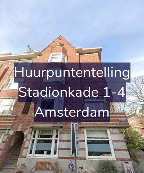 Foto gevel Huurpuntentelling voor Stadionkade 1-4, Amsterdam