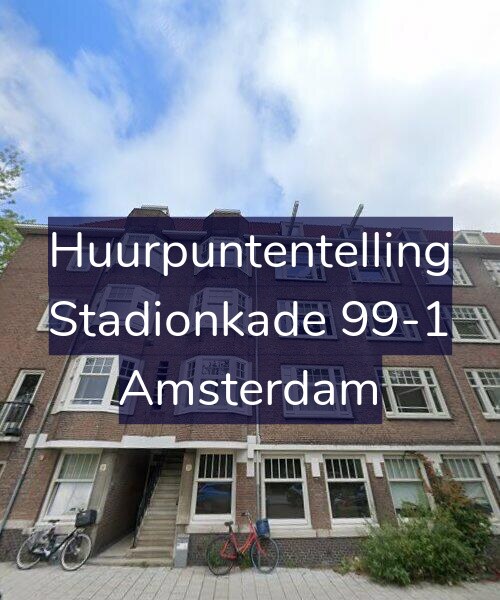 Foto gevel Huurpuntentelling voor Stadionkade 99-1, Amsterdam