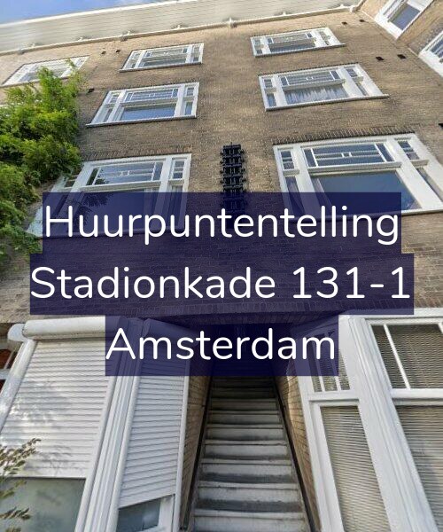 Foto gevel Huurpuntentelling voor Stadionkade 131-1, Amsterdam