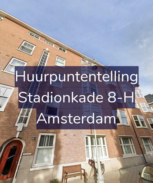 Foto gevel Huurpuntentelling voor Stadionkade 8-H, Amsterdam
