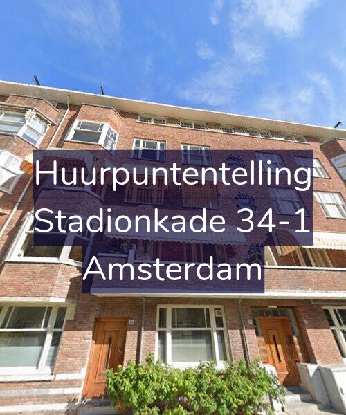 Foto gevel Huurpuntentelling voor Stadionkade 34-1, Amsterdam