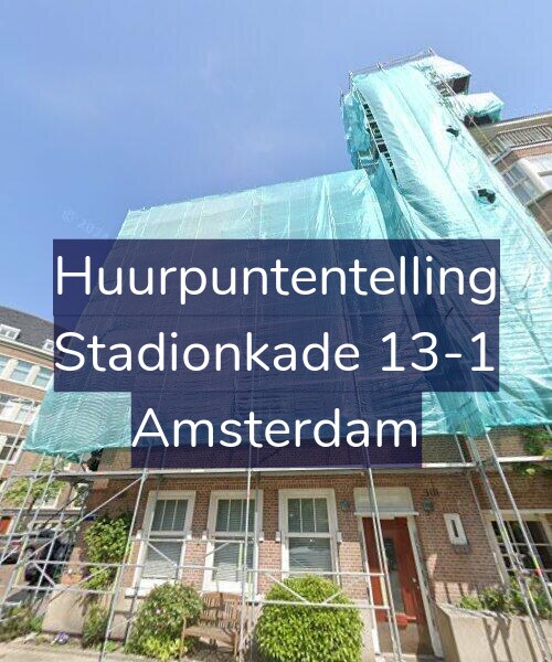 Foto gevel Huurpuntentelling voor Stadionkade 13-1, Amsterdam