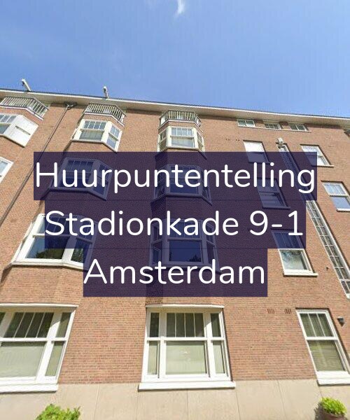 Foto gevel Huurpuntentelling voor Stadionkade 9-1, Amsterdam